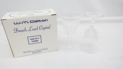 W.M Dalton French Lead Crystal Unit No. 2 Wine Glasses Set of 2 S1