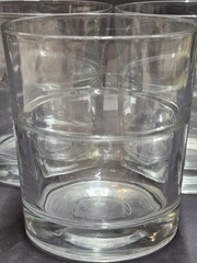 Set of 3 Clear Heavy‑Base Lowball Glasses 3.25″ x 3.6″ Barware Tumblers