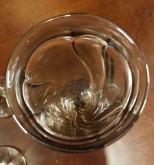 NORITAKE Sweet Swirl Smokey Gray Water Goblets 7 3/8 Inch Set of 4 MINT COND