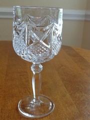 ECHT BLEIKRISTALL GERMAN 24% CUT CRYSTAL WINE GLASSES LOT OF 3