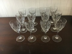 23 Red Wine Glasses Chantilly Model Saint Louis Crystal Price Per Unit