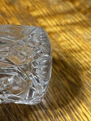 (1) Tumbler 4″ American Brilliant Period cut glass crystal geometric