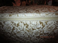 SET OF 8 VINTAGE ART DECO CRYSTAL WINE GLASSES W/ STORAGE CASE–#T28-1