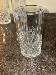 Godinger Dublin Highball Glasses – Set of 4–With Labels—5.5 Inches Deep