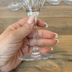 Cristal D Arques Enchante Crystal Wine Goblets Lot Of 4 Each 7.75”Durand Great