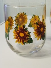 9 Royal Norfolk Sunflower Glasses