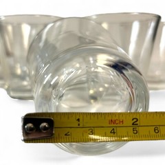 MCM Clear Flair Whiskey Glasses In Libbey Style