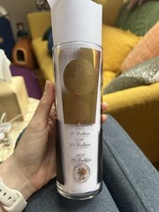 Vintage 1960s Cera Presidential Coin 22 Karat Gold Highball Glass MCM
