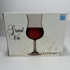 12 Luminarc Grand Vin Arc J.G. Durand Wine Taster Glasses with box France VTG
