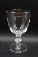 Lalique Crystal Saint Hubert Tall Water Goblet 6 5/8 Inches France.