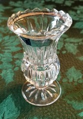 ( 1 CRYSTAL ) GLASS Table Beauties ! Set of THREE CLEAR
