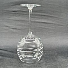 Set of 4 Mikasa Cheers Etched Balloon Red Wine Glasses 9” France Excellent