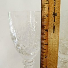 2 Glasses Rogaska Gallia Crystal Water Goblets 9 1/4″