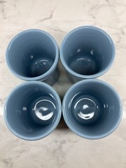 Fiesta Ware Periwinkle Blue Tumblers Set of 4 Homer Laughlin Juice Cups