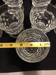 9 Colony Whitehall Cubist Clear Flared Footed Iced Tea Glasses RETIRED VTG