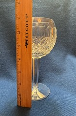 Waterford Crystal Colleen Hock Wine Glass Set of 2, 7 3/8″ Tall, Great Condition