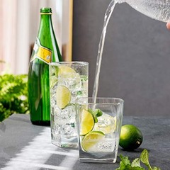 Collins Everyday Drinking Glasses Set of 16 Drinkware Kitchen Glasses for