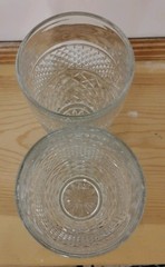 Vintage Set of 5 Anchor Hocking Wexford Diamond cut lowball and highball glasses