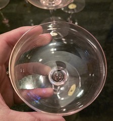 6 Vintage Pink Crystal Champagne glass 5.25 International Japan New