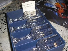 Vintage Longchamp Crystal d’Arques 24% Lead Crystal Wine Glasses 5-3/4 oz 8 Pcs