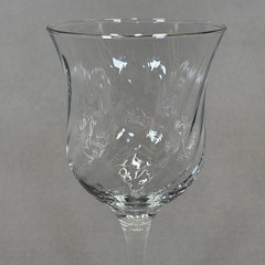 Crystal Clear Industries Regent Swirl Water Goblet 8″ Replacements Platinum Trim