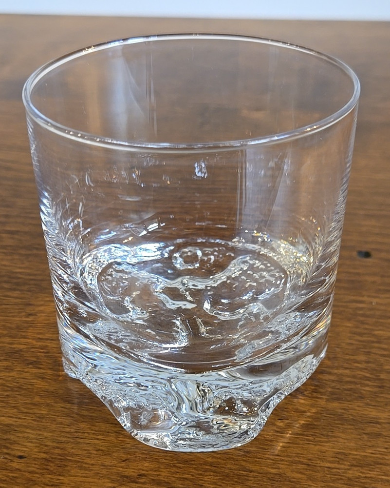 Vintage Iittala Gaissa Finland Old Fashioned Whiskey Glass 6 oz Excellent