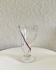 1 Source Inc Tornado Glass Tumbler Swirline Red for Pier 1