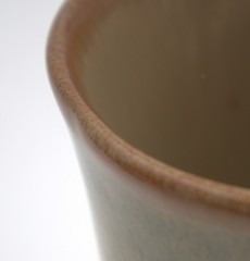 D.K. Clay NC Studio Pottery Goblets Set of 3 Oatmeal/Warm Sand 6.625″ Read Cond