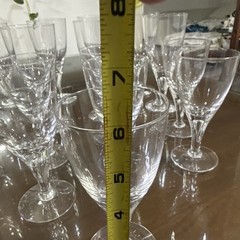 Sweden SKRUF Stockholm Clear Water & Wine Lot of 18 Teardrop 5 3/4″ & 7” Mint