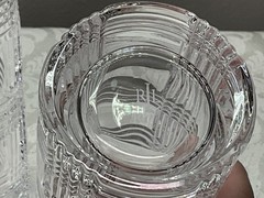 Set 2 Ralph Lauren GLEN PLAID Crystal Highball Glasses 14 oz. Tumblers 6.25″