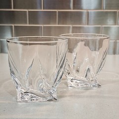 Mikasa Motion Double Old Fashioned Rock Glasses Set of 2