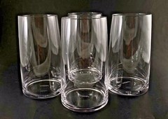 Mikasa Crystal Hand Blown Glasses (4) 5.75” Tall