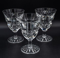 Daum France Crystal DAU9 Wine Glasses 4 1/8″- Set of 3 – FREE USA SHIPPING