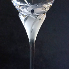 ROGASKA LAURA WINE GLASS, Frosted Blown Crystal, 9 5/8″, 6oz, GERMANY