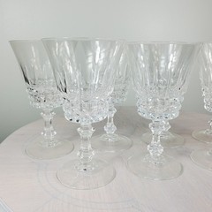 Vintage W.M. Dalton French Lead Crystal Goblets SET OF 8 in Original Boxes No 1