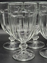 Vintage Set of 4 Libbey Gibraltar Duratuff 16 oz Iced Tea Water Goblets Glasses