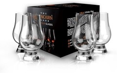 Whiskey Glass Set of 4 Lead Free Crystal Tapered Shape Gift Pack 4 Piece