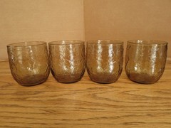 Anchor Hocking Sherwood Spicy Brown Glasses Set of 4