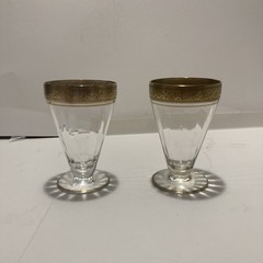 Tiffin Franciscan Minton Clear Cordial Glasses 4 Inches Set Of 2