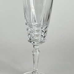 W.M. Dalton Cherbourg French Crystal 2 Parfait And 4 Cordial Elegant Clear