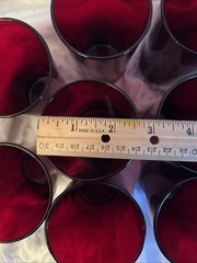 Vintage Anchor Hocking Royal Ruby Tumbler – 4.75” Set of 11- Pristine Condition