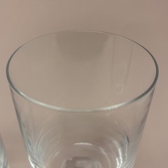 2 VTG Dansk Karin Water Goblets 7 7/8” Blown Glass Crystal MCM Kelly Simpson EUC