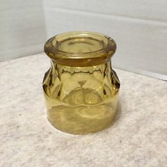 Set of 6 Vintage Anchor Hocking Amber 4oz Bar Tumbler Glasses