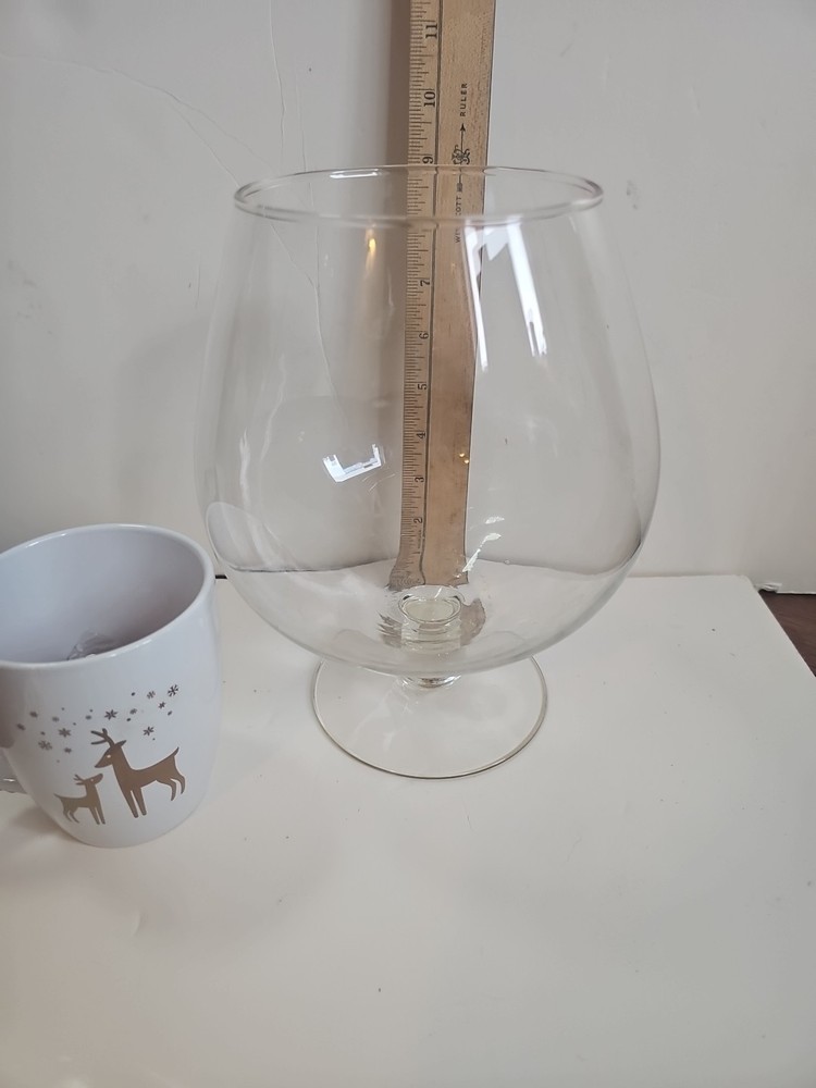 LARGE 12 CUP PRINCESS HOUSE HERITAGE LARGE CRYSTAL BRANDY SNIFTER 9.5 TALL