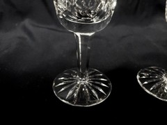 SET OF 2 WATERFORD CRYSTAL CLARE WHITE WINE GLASSES / GOBLETS