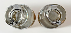 Vtg. Culver Valencia Lowball Glasses Set of 8 Footed On The Rocks 22k Gold MCM