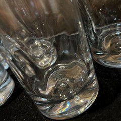 LIBBEY Crisa Pinched Dimpled Thumbprint 3-6 in and 2-4.75 in