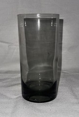 Libbey Smoke Gray Highball Tumbler 5 5/8” Glass Vintage MCM