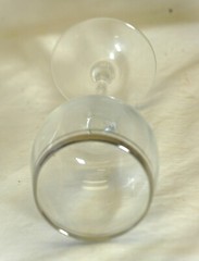 Double Platinum Ringed Rimmed Wine Glass 4 oz.