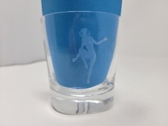 Orrefors Nils Landberg Mid Century Dancing Nudes Single Rocks Bar Glass